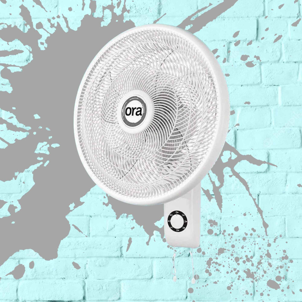 White Plastic Wall Fan 18 Inch Made By Ora