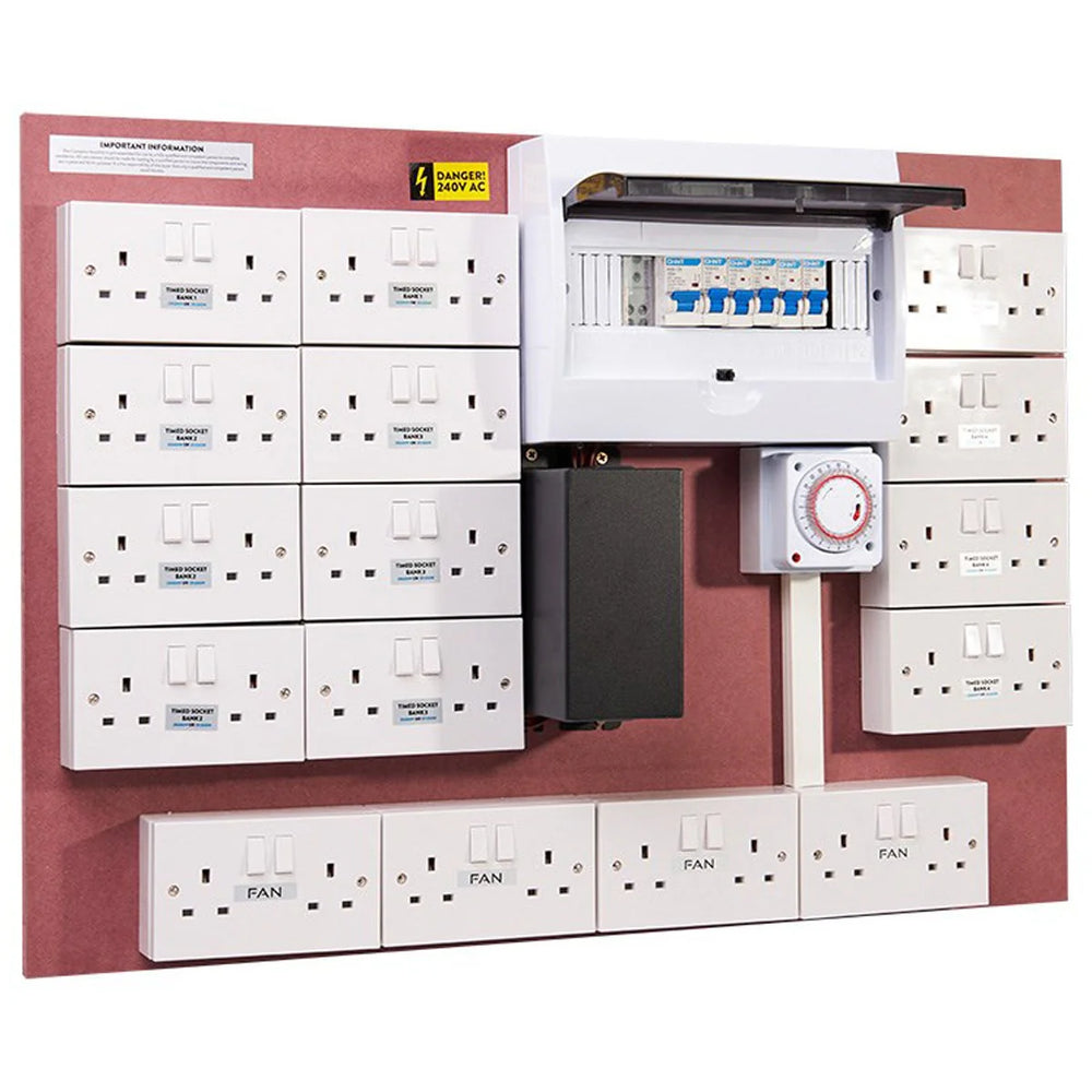 24 + 8 contactor board consumer unit (24/32)