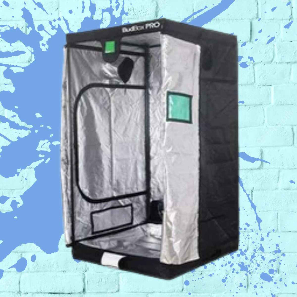 Inside view of the BudBox Pro XL Tent 120x120x200cm, showcasing its spacious interior as a high-quality large grow tent.