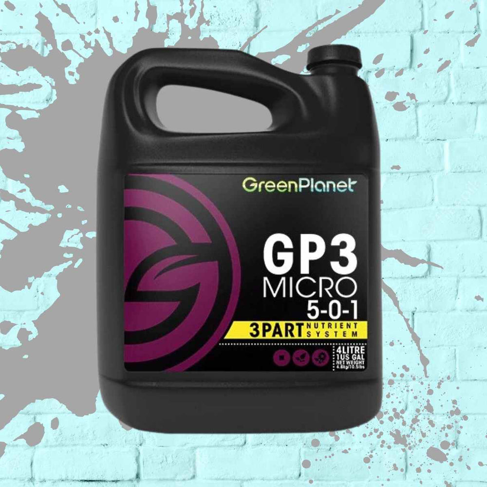 GP3 Micro - Green Planet - 4L - 4 Litre Black Bottle