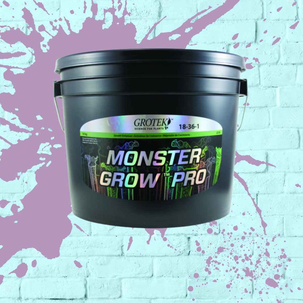 Application instructions for Monster Grow Pro by Grotek: Mixing ratio for optimal plant health.