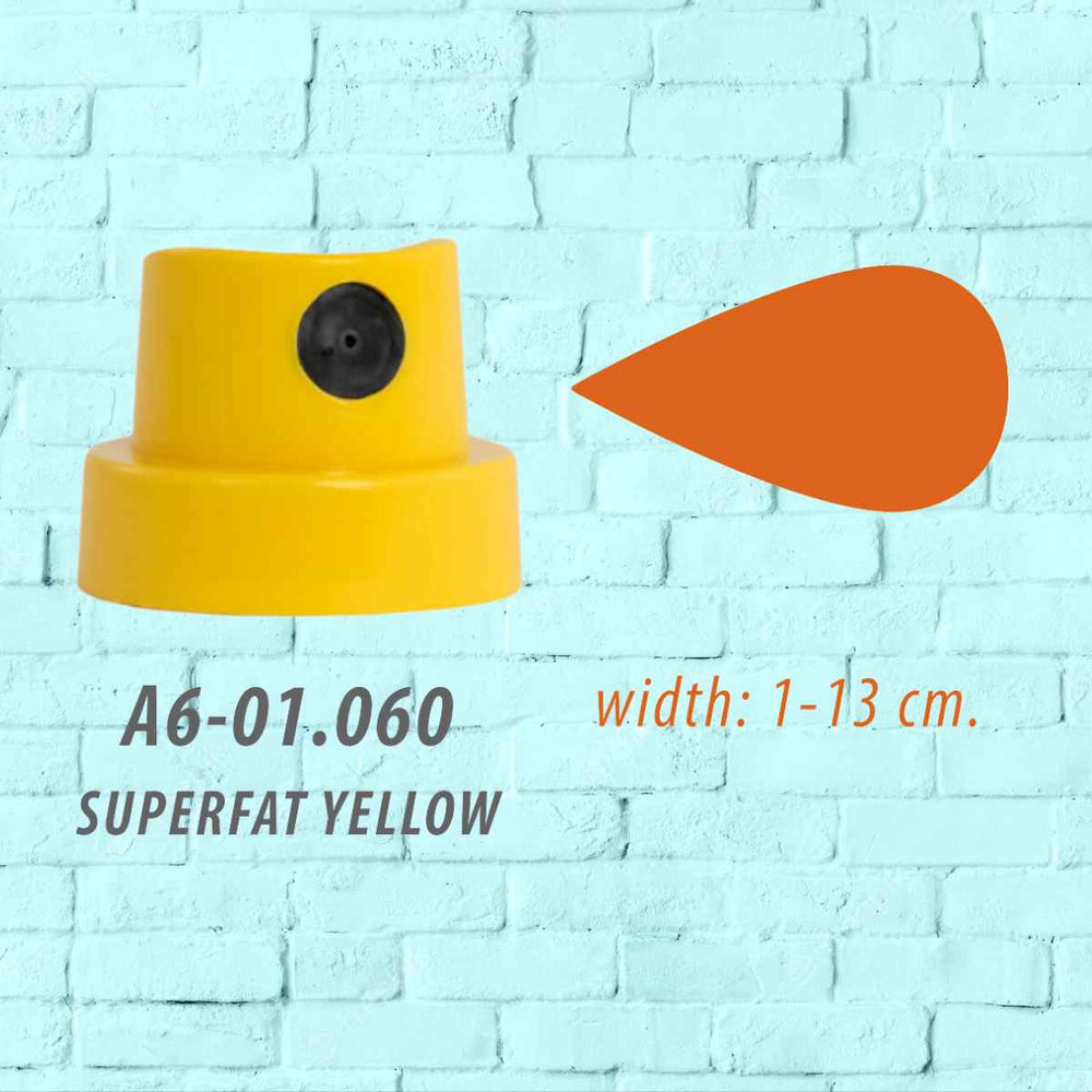 Loop Colors Spray Paint SuperFat Yellow Cap for spray can Super fat cap