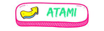 ATAMI COLLECTION BUTTON WITH COLOURFUL BENDY ARROW