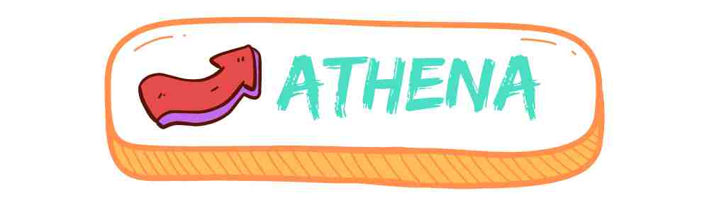 ATHENA COLLECTION BUTTON WITH COLOURFUL BENDY ARROW