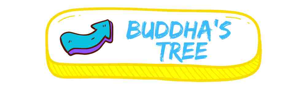 BUDDHA'S TREE COLLECTION BUTTON WITH COLOURFUL BENDY ARROW
