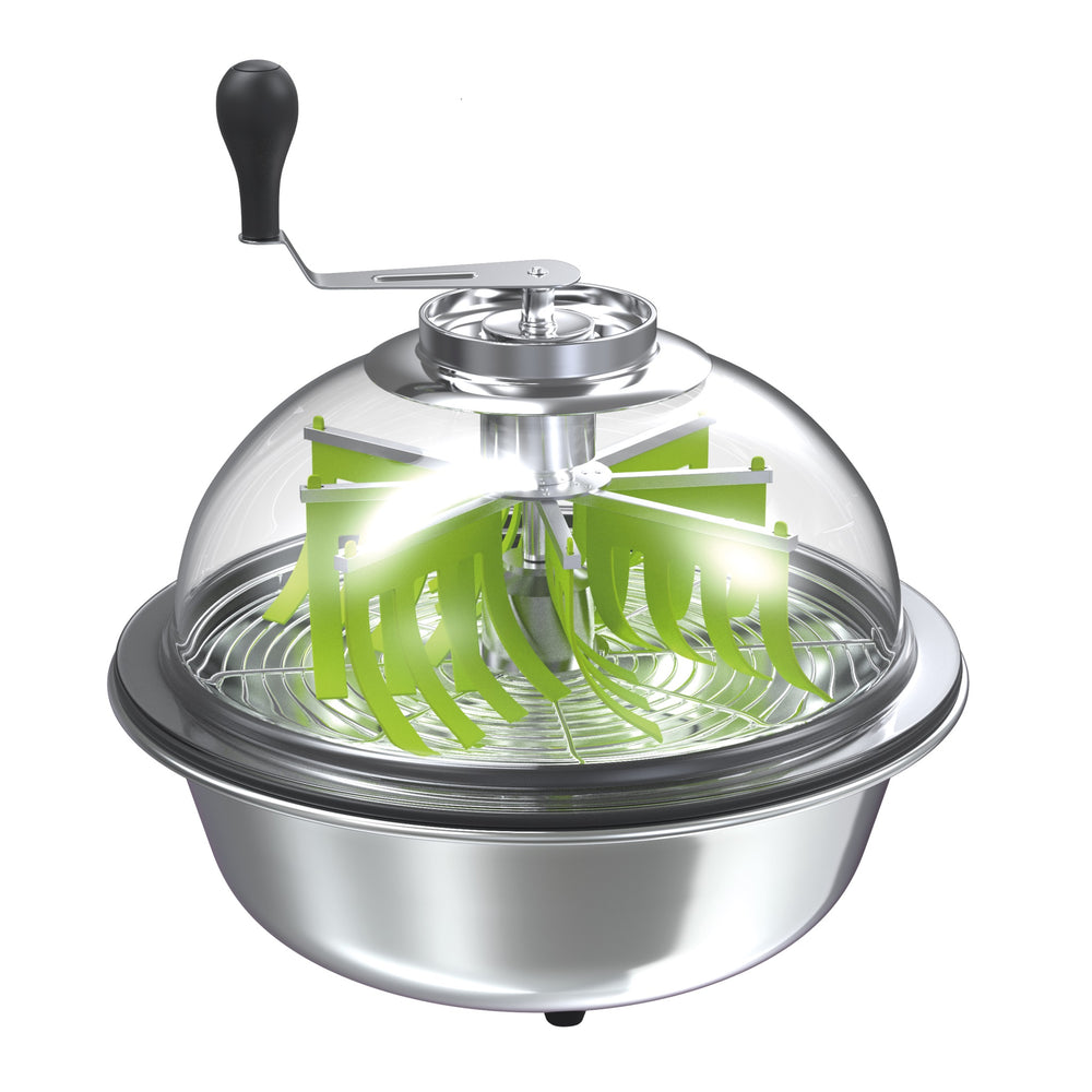 a silver bowl trimmer