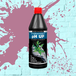
            
                Load image into Gallery viewer, pH UP - Growth Technology in black bottle 1L, 1 Litre
            
        