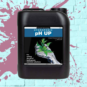 
            
                Load image into Gallery viewer, pH UP - Growth Technology in black bottle 5L, 5 Litre
            
        