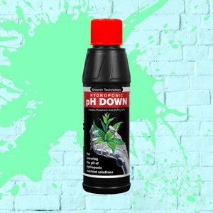 pH DOWN -  Growth Technology in black bottle 250ml, 250 millilitre