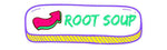 ROOT SOUP COLLECTION BUTTON WITH COLOURFUL BENDY ARROW