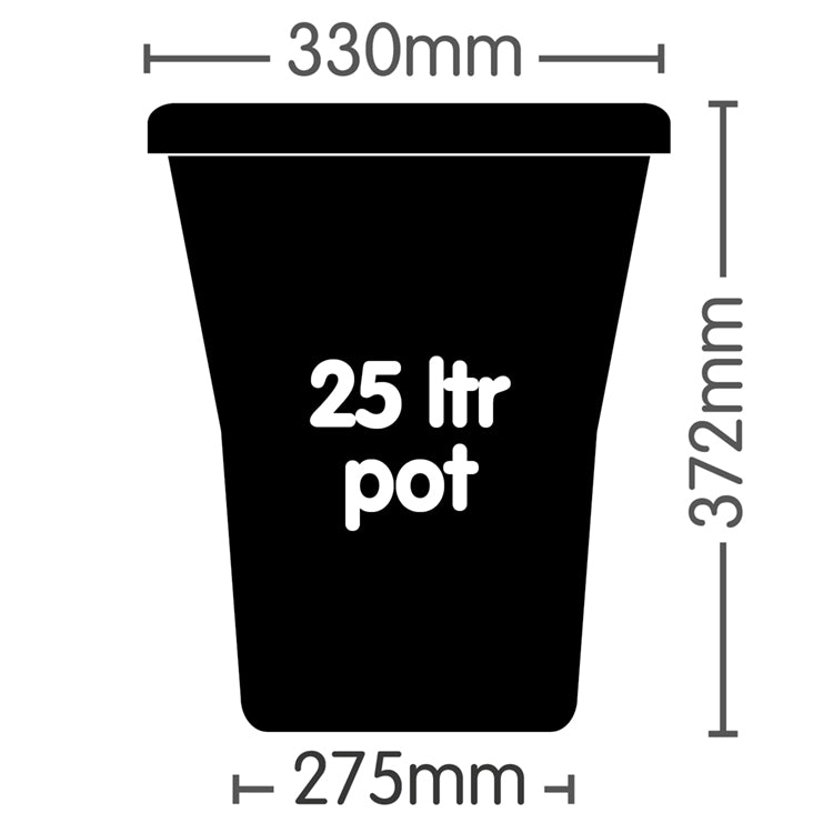 
            
                Load image into Gallery viewer, AutoPot XL 25L Pot measurements: Bottom: 275mm Top: 330mm Height: 372mm
            
        