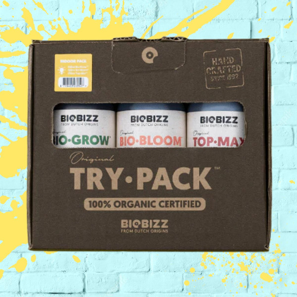 BioBizz Try Pack Bio Grow Bio Bloom Top Max 250ml Bottles