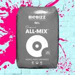 BioBizz Grey All Mix Soil 50L Bag Gray bag white Writing