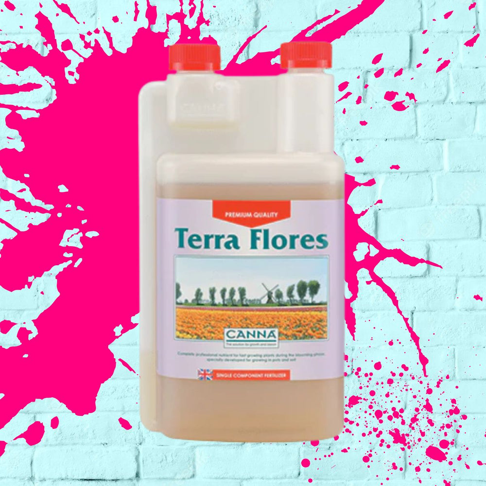 
            
                Load image into Gallery viewer, Canna Terra Flores 1L two cap measuring Bottle 1 Litre 1 Liter for soil
            
        