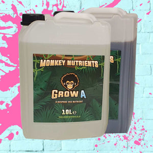 Monkey Nutrients - Grow A+B clear bottle - 10L
