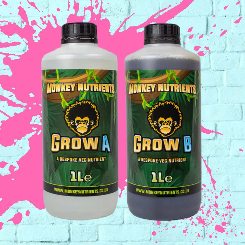 Monkey Nutrients - Grow A+B clear bottle - 1L