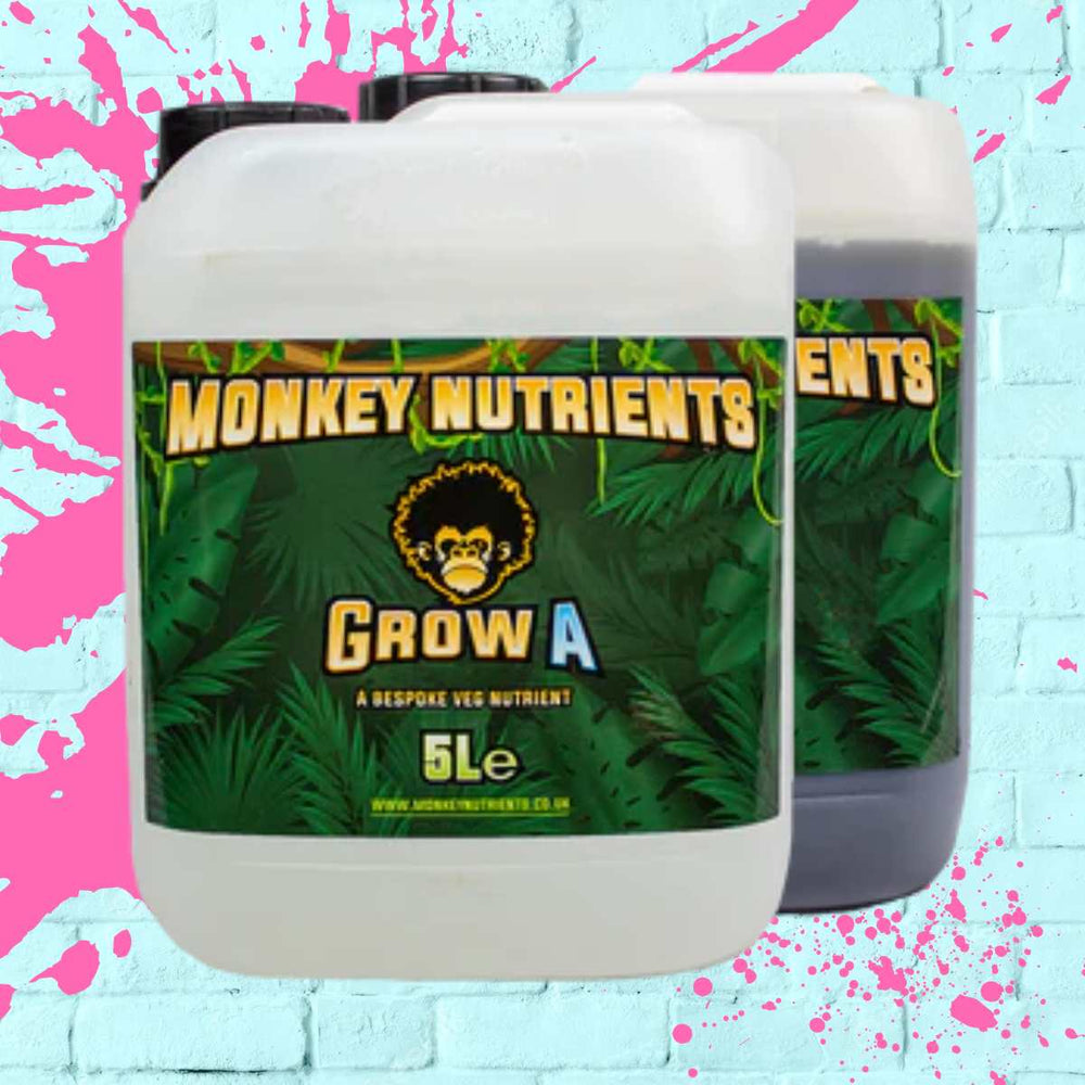 Monkey Nutrients - Grow A+B clear bottle - 5L